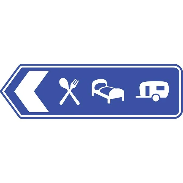 POINT AND CHEVRON ENDED SIGN