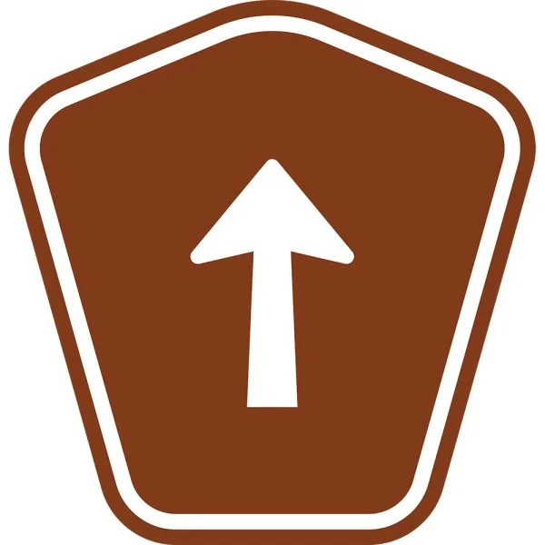 TOURIST DRIVE ROUTE MARKER (ARROW)