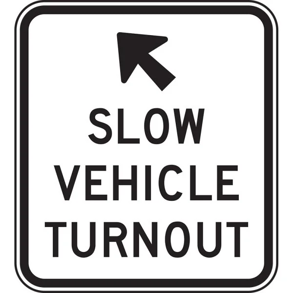 SLOW VEHICLE TURNOUT