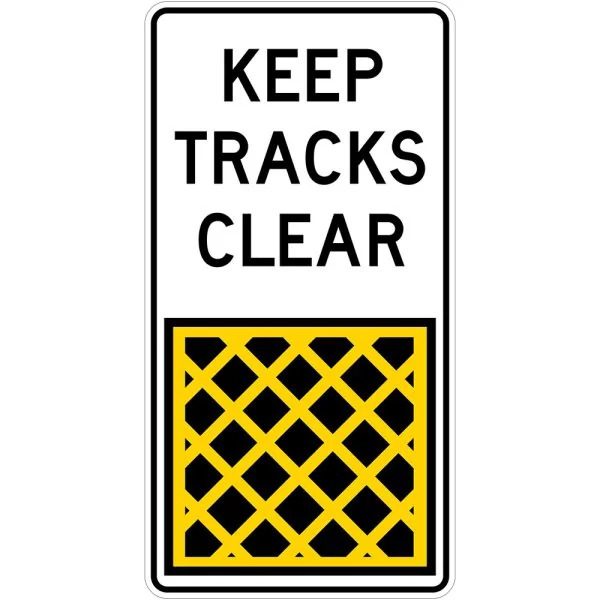 KEEP TRACKS CLEAR (BOX MARKING)
