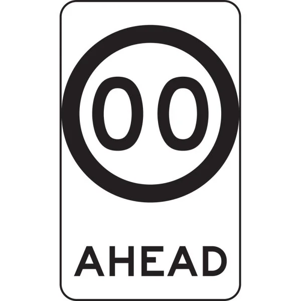 SPEED LIMIT AHEAD