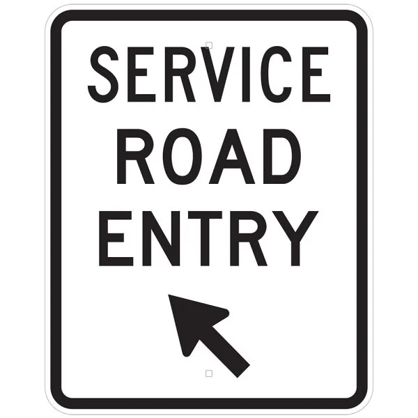 SERVICE ROAD ENTRY