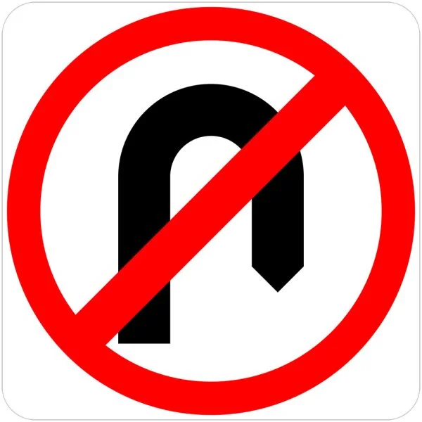 NO U TURN