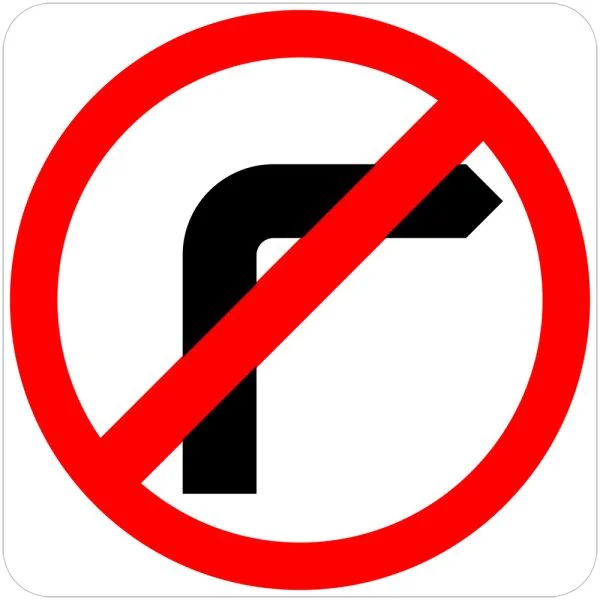 NO TURN