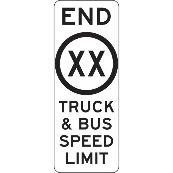 END TRUCK & BUS SPEED LIMIT