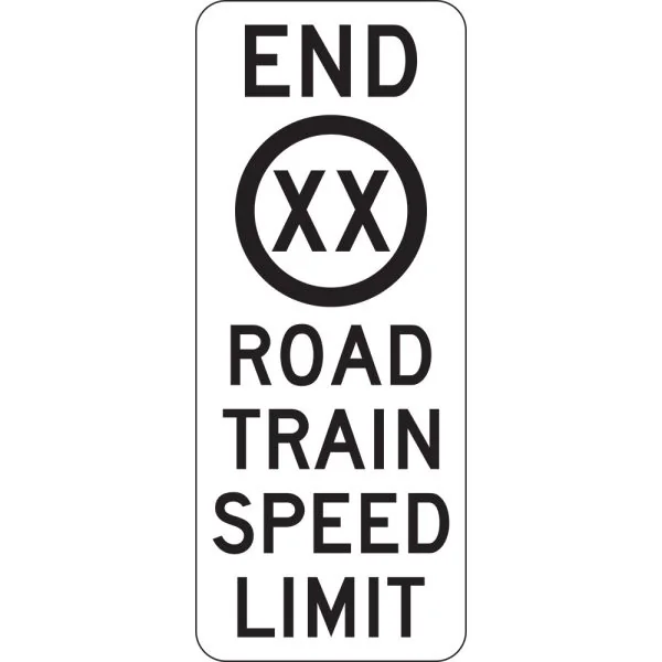END ROAD TRAIN SPEED LIMIT