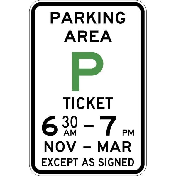 AREA PARKING – MINOR ENTRY