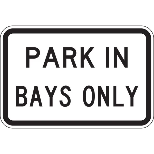 PARK IN BAYS ONLY