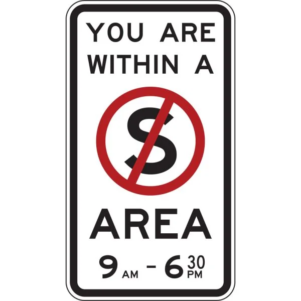 NO STOPPING AREA INTERNAL