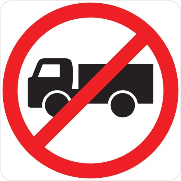 TRUCKS PROHIBITED