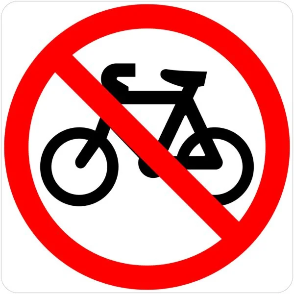 BICYCLES PROHIBITED