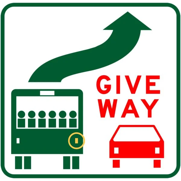 GIVE WAY TO BUSES
