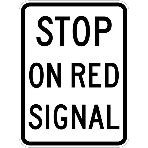 STOP ON RED SIGNAL