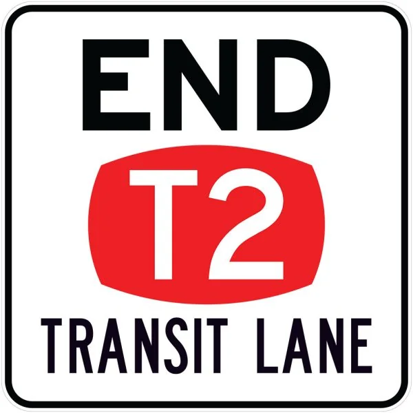 END T2 TRANSIT LANE