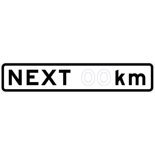 NEXT XX KM (ONE LINE)