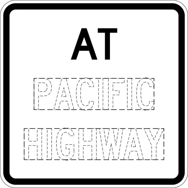 AT (STREET NAME)
