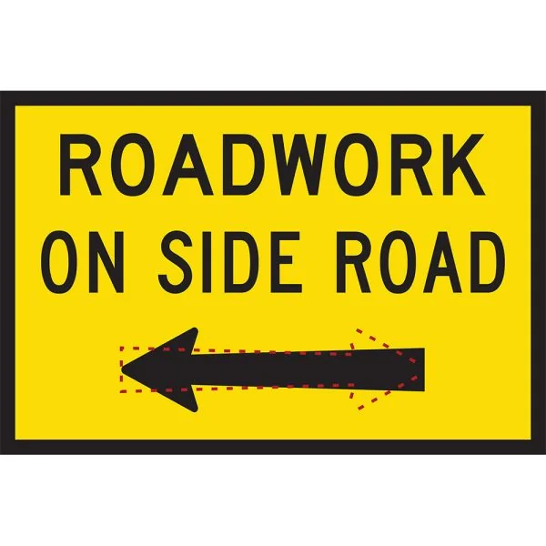 ROAD WORK ON SIDE ROAD