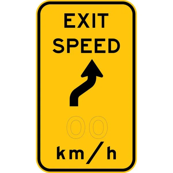 EXIT SPEED REVERSE CURVE KM/H