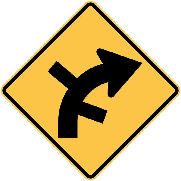 SUCCESSIVE SIDE ROAD INTERSECTIONS CURVE