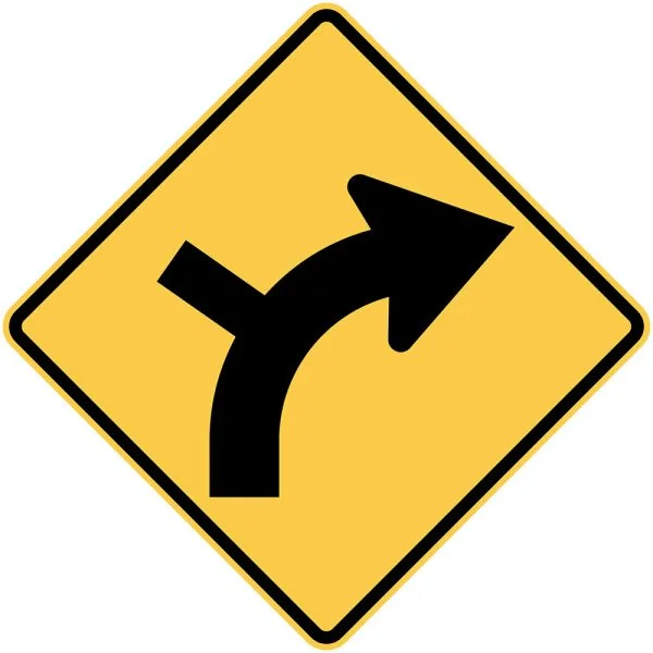 SIDE ROAD INTERSECTION OUTSIDE CURVE