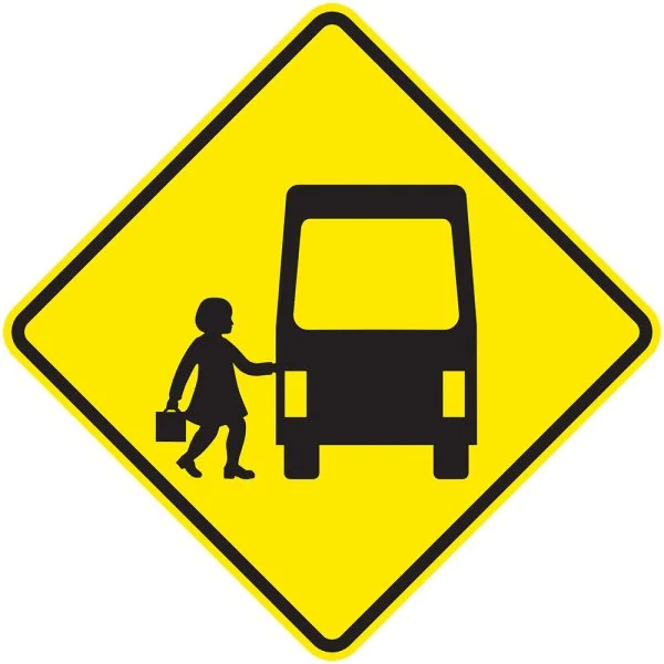 SCHOOL BUS (REAR VIEW)