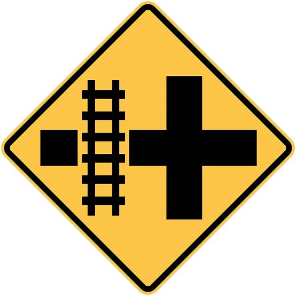 RAILWAY CROSSING ON CROSS ROAD