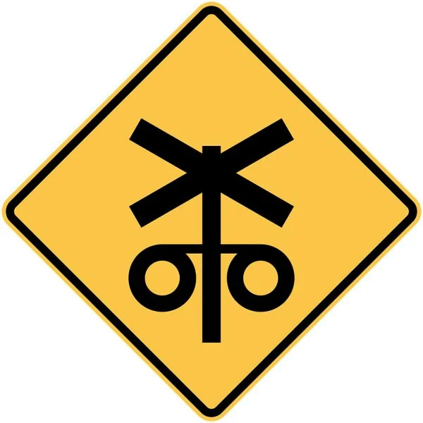 RAILWAY CROSSING SIGNALS AHEAD
