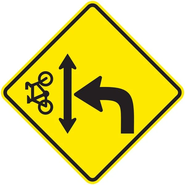 BICYCLES CROSSING ON SIDE STREET
